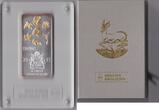 Malawi 50 Kwacha 2011 World coin bar collection -"Springbok"- 24K Gold Plated CH UNC, gekapselt
