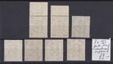 BRD 30 Pfennig 1951/52 7 Stück Posthorn-Ausgabe postfrisch, **