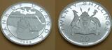 Uganda 2-10-20-25-30 Shillings 1970 Papstbesuch Paul VI. Proof