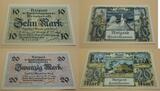 Deutsches Reich - Memelgebiet 1/2-1-2-5-10-20-50-100 Mark 1922 Notgeld der Handelskammer des Memelgebiets EF