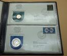 Papua Neuguinea Div. 1975 Komplettsammlung FDC Numisbriefe 1 Toea - 10 Kia Proof Numisbriefe