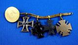 Deutscches Reich 1871-1918 Miniaturenkette mit 4 Auszeichnungen