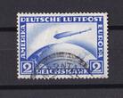 Deutsches Reich 1RM + 2RM 1928/1931 Flugpost Zeppelin gestempelt
