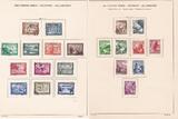 Deutsches Reich 1935/44 Lot 3.Reich div. komplette Sätze auf alten Albumseiten gestempelt