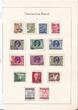 Deutsches Reich div. 1941/43 Lot, 4x alte Albumseiten 3.Reich gestempelt