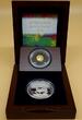 Gabun 3000 Francs; 1000 Francs 2014 Nelson Mandela - Dedication Set (Gold + Silber) Proof, gekapselt in Originalverpackung mit Zertifi