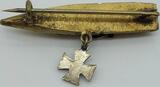 Deutsches Reich 1871-1933 Patriotika Brosche mit Eisernem Kreuz