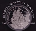 Bermuda 25 Dollars 1987 Segelschiff Sea Venture Proof gekapselt in OVP