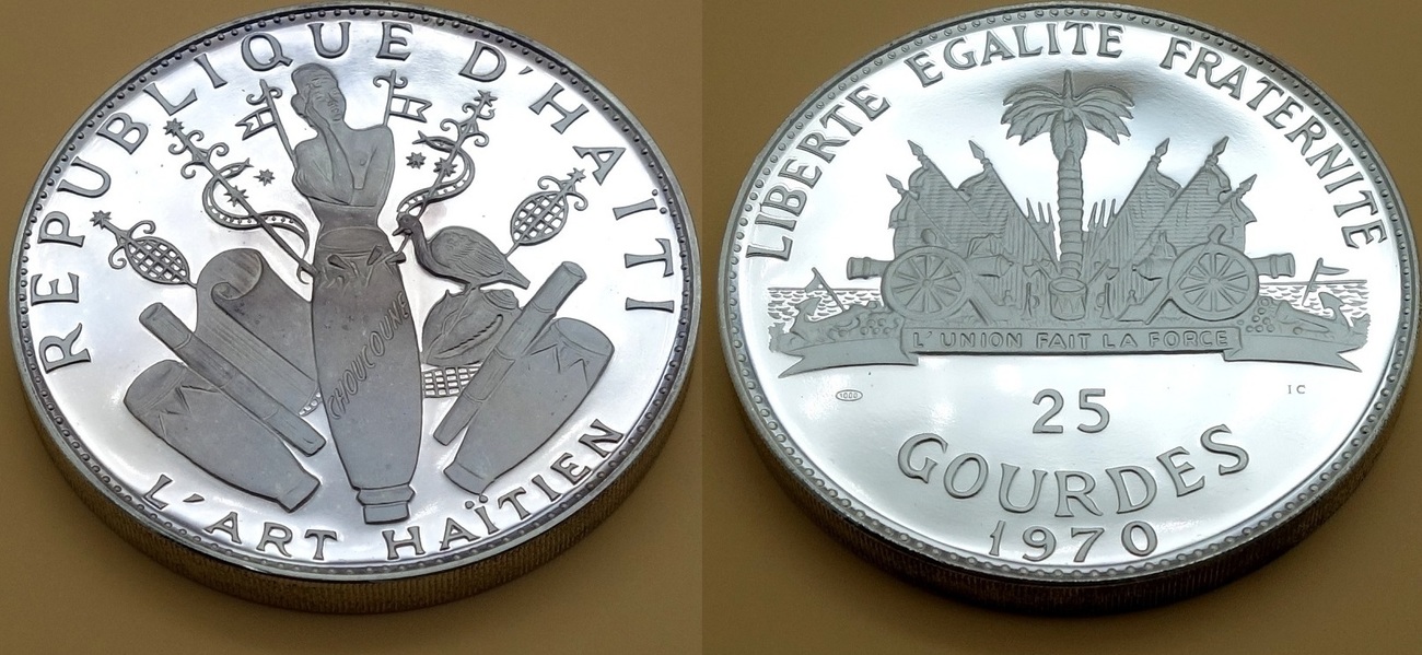 25 Gourdes 1970 L art Haitien Proof MA Shops 25-gourdes-1970-l-art-haitien-proof-ma-shops