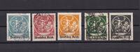 Deutsches Reich 3+4+5+10+20 Mark Bayern-Abschied mit Aufdruck -
