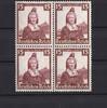 Deutsches Reich 4x 15Pf Nothilfe Trachten -