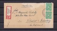 Alliierte Besatzung - Gem. Ausgaben 2x 42Pf Einschreiben Fernbrief - Doppelfrankatur -