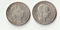 Österreich 2x 1 Florin Franz Joseph I. -