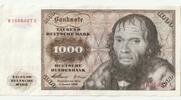 BRD 1000 DM 1960 1000 Deutsche Mark Bundesbanknote II-III 1,148.94 US$  +  shipping
