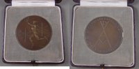 Weimarer Republik Karl Roth Bronzemedaille -Deutsche Verkehrsausstellung in München- -