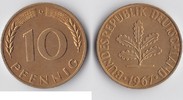 BRD 10 Pfennig BRD 10 Pfennig 1967 G -