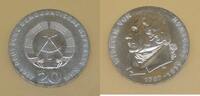20 Mark 1967 DDR Humboldt prägefrisch