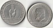 5 RM 1929 D Weimarer Republik Schwurhand vz-st