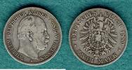 Preussen 2 Mark 1880 A Wilhelm I. s/ss 40.75 US$  +  11.53 US$ shipping