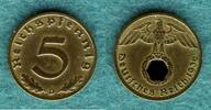 Drittes Reich 5 Reichspfennig J.363 -