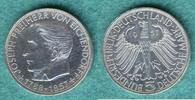 Bundesrepublik 5 Deutsche Mark 1957 J Freiherr von Eichendorff vz 104.79 US$  +  11.53 US$ shipping
