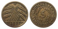 Weimarer Republik 5 Rentenpfennig -