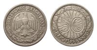 Weimarer Republik 50 Pfennig -