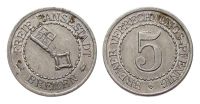 Kolonien und Nebengebiete 5 Verrechnungspfennig Bremen -