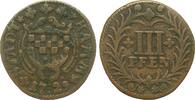 Altdeutschland bis 1871 3 Pfennig Hamm -