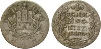 Altdeutschland bis 1871 1 Schilling Hamburg -