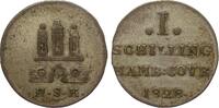 Altdeutschland bis 1871 1 Schilling Hamburg -