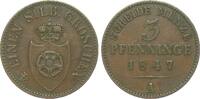 Altdeutschland bis 1871 3 Pfennig Lippe -