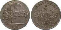 Altdeutschland bis 1871 1 Kreuzer Frankfurt Stadtansicht -