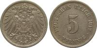 Kaiserreich 5 Pfennig -