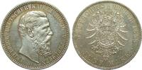 5 Mark Preussen Friedrich III. 1888 A Kaiserreich  etw. berieben, fast vz / vz