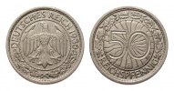 Weimarer Republik 50 Pfennig -