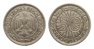 Weimarer Republik 50 Pfennig -