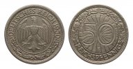 Weimarer Republik 50 Pfennig -