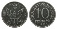 Kolonien und Nebengebiete 10 Fenigów -
