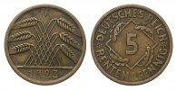 Weimarer Republik 5 Rentenpfennig -