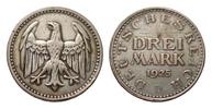 Weimarer Republik 3 Mark Kursmünze -