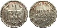 Weimarer Republik 3 Mark Kursmünze -