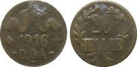Kolonien und Nebengebiete 20 Heller Messing -