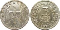Weimarer Republik 3 Mark Kursmünze -