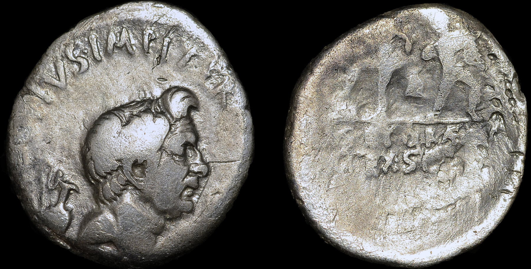 ANCIENT ROME 37-36 BC SEXTUS POMPEY SILVER DENARIUS | MA-Shops
