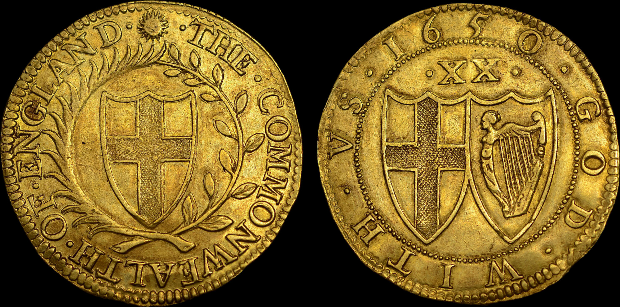GREAT BRITAIN COMMONWEALTH 1650 GOLD UNITE MA Shops great-britain-commonwealth-1650-gold-unite-ma-shops