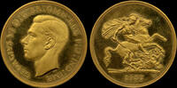 GREAT BRITAIN 1937 GEORGE VI, 1937 GOLD PROOF FIVE POUNDS, PF 64 ULTRA C... 22,823.86 US$  +  48.35 US$ shipping