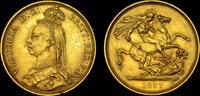 GREAT BRITAIN 1887 VICTORIA, 1887 GOLD TWO-POUNDS GOLDEN JUBILEE ISSUE S... 3,088.84 US$  +  48.35 US$ shipping