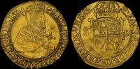 GREAT BRITAIN JAMES I, GOLD UNITE, SECOND COINAGE AU53 -