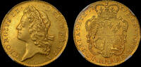 GREAT BRITAIN 1731 GEORGE II, RARE 1731 GOLD GUINEA, YOUNG HEAD, NGC MS 61  21,219.00 US$  +  48.35 US$ shipping